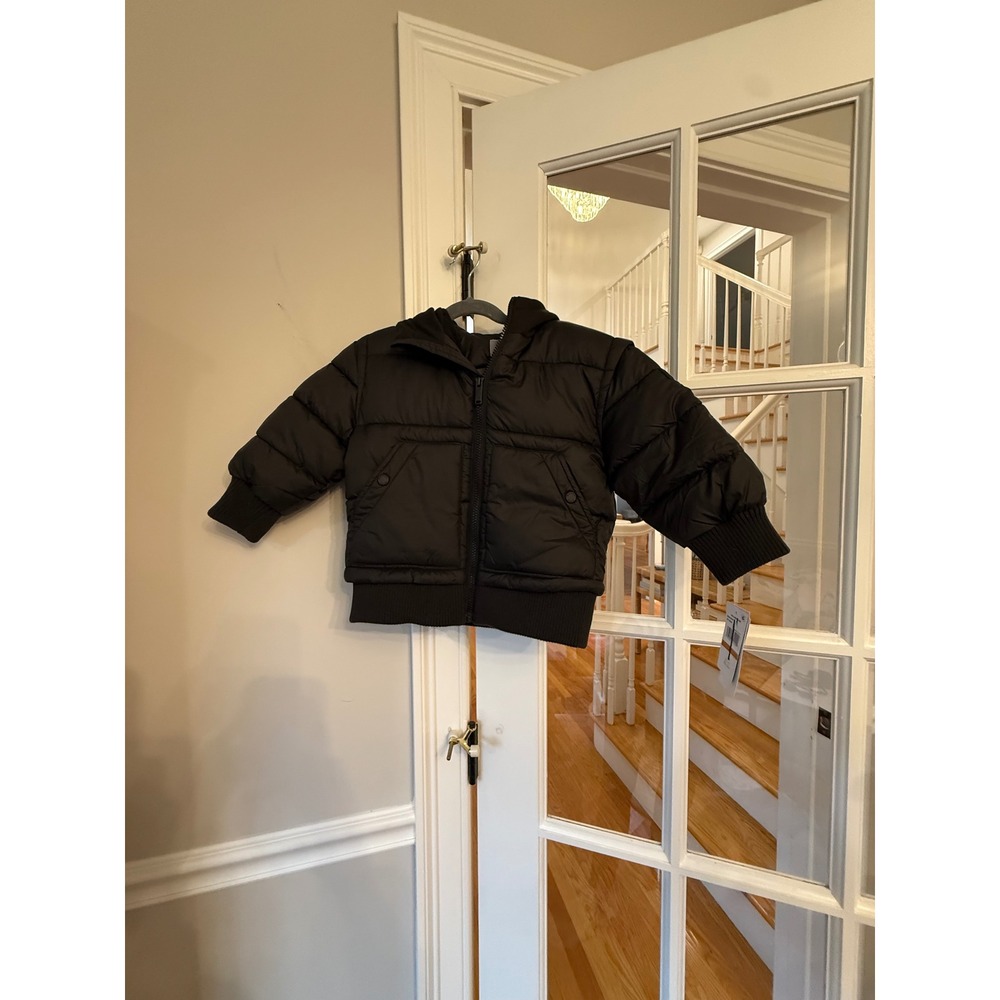 Michael Kors Kids Black Hooded Puffer Jacket Coat  3T NEW